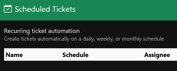 Scheduled tickets and recurring processes in Helpful Djinn